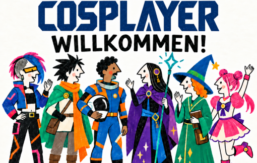 Cosplayer willkommen
